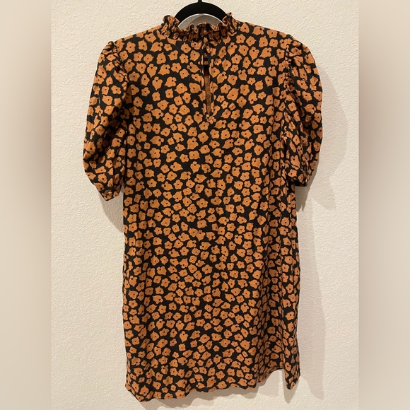 Who What Wear Puff Short Sleeve Ruffle Mini Dress SZ Small - Picture 2 of 10